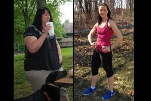 Una donna perde sessanta chili senza dieta