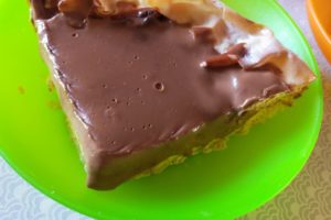 Cheesecake pere e cioccolato: solo 175 calorie