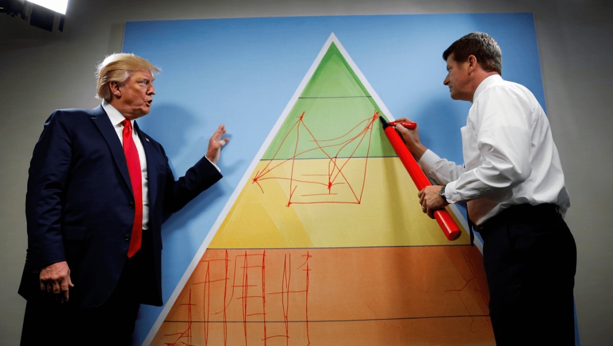L'amministrazione Trump presenta la nuova piramide alimentare: un'inversione apparente. Il confronto